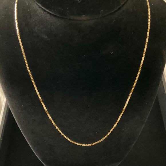 STUNNING 10K SOLID GOLD BISMARK NECKLACE BRAND NEW 22” 2mm- Item# 212 - Picture 2 of 7